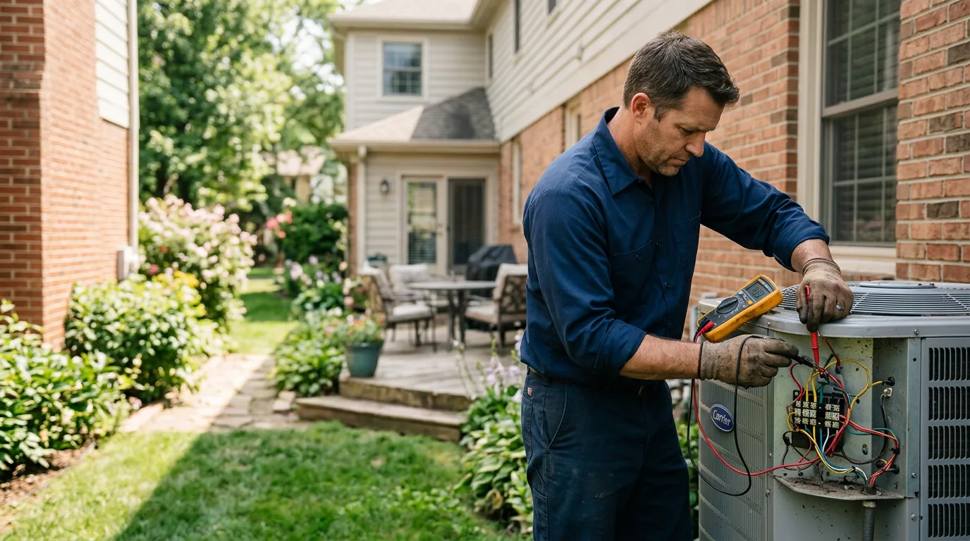 HVAC technician working near Royersford, PA